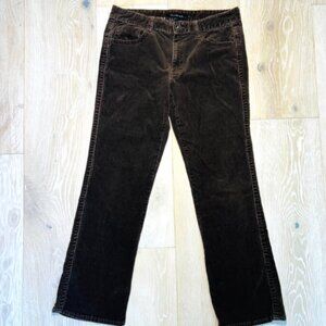 Calvin Klein - Corduroy Jeans Womens Size 12 Brown 5-Pocket Bootcut